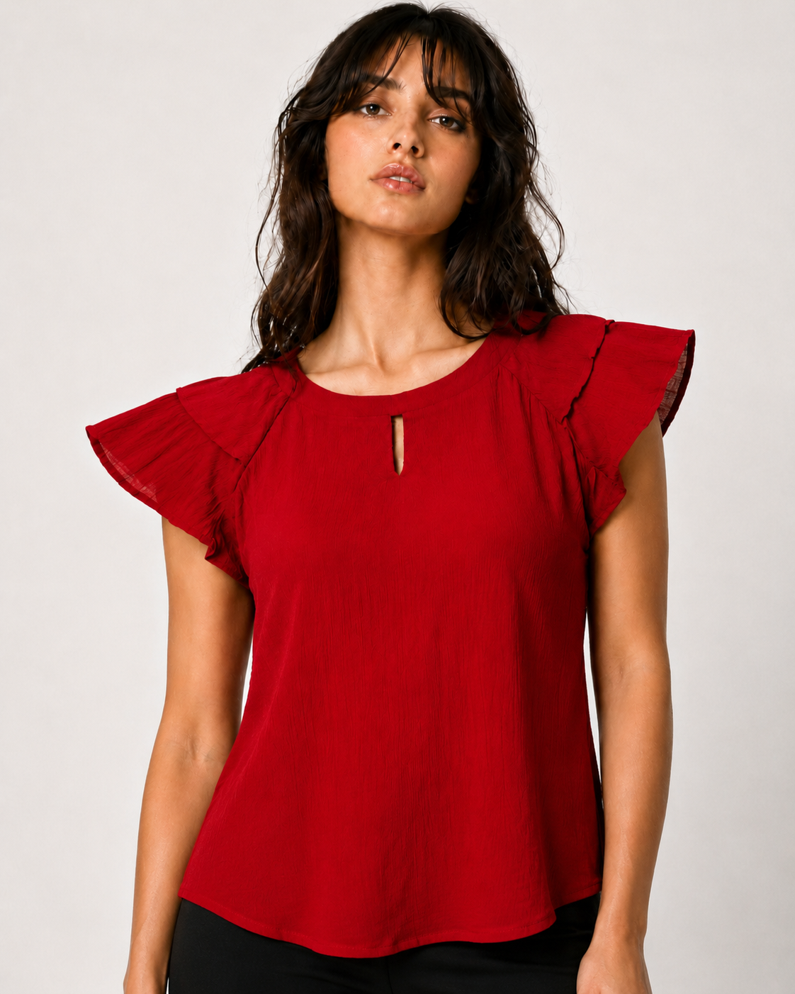 The Crimson Whisper Top