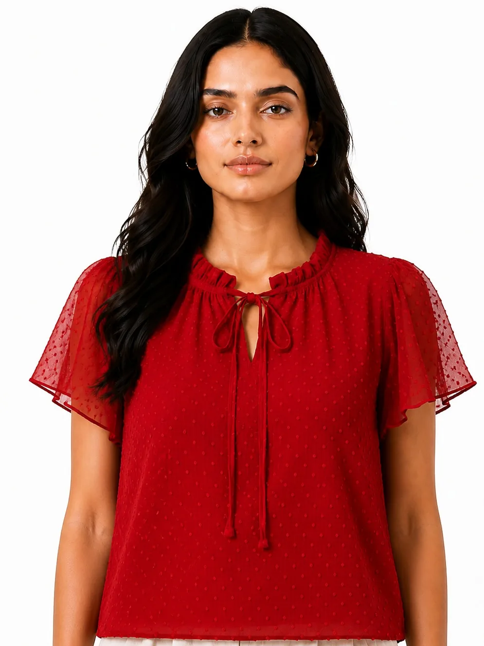 The Crimson Whisper Top
