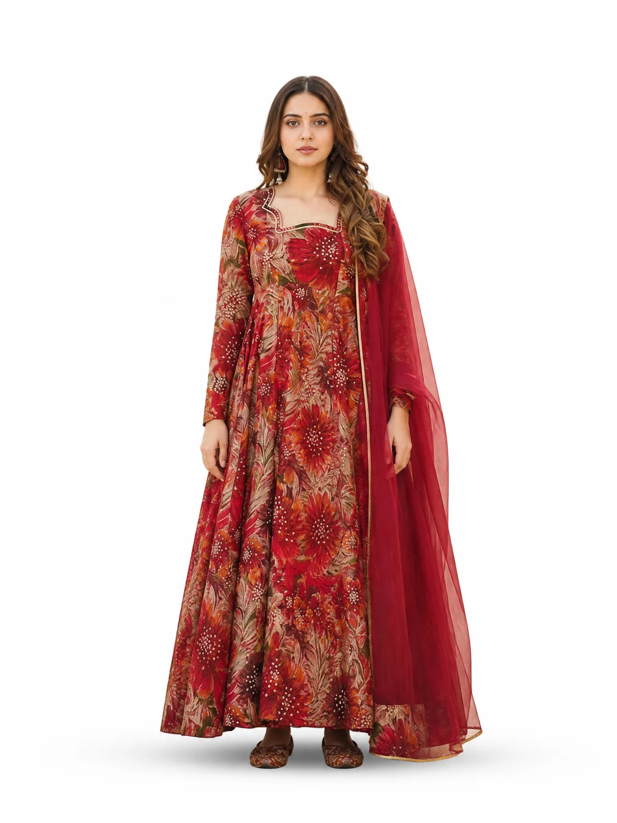 The Ember Blossom Suit set