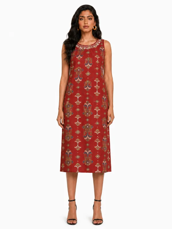 The Crimson Tapestry Dress