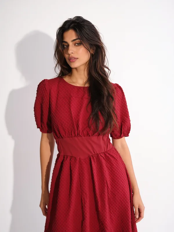 The Crimson Whisper Gown